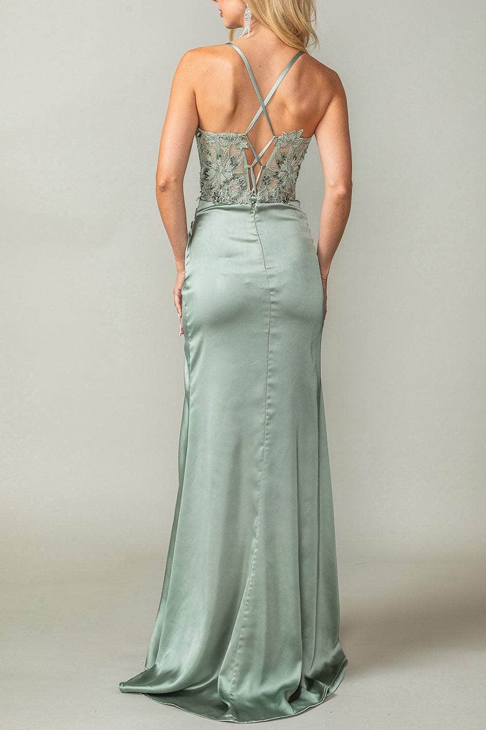 Formal Women's Dresses Handmade Embroidered Sleeveless Prom Gown Sleeveless Plain Evening Dress With Slit Floor Length Pleated Prom Dresses Stores
